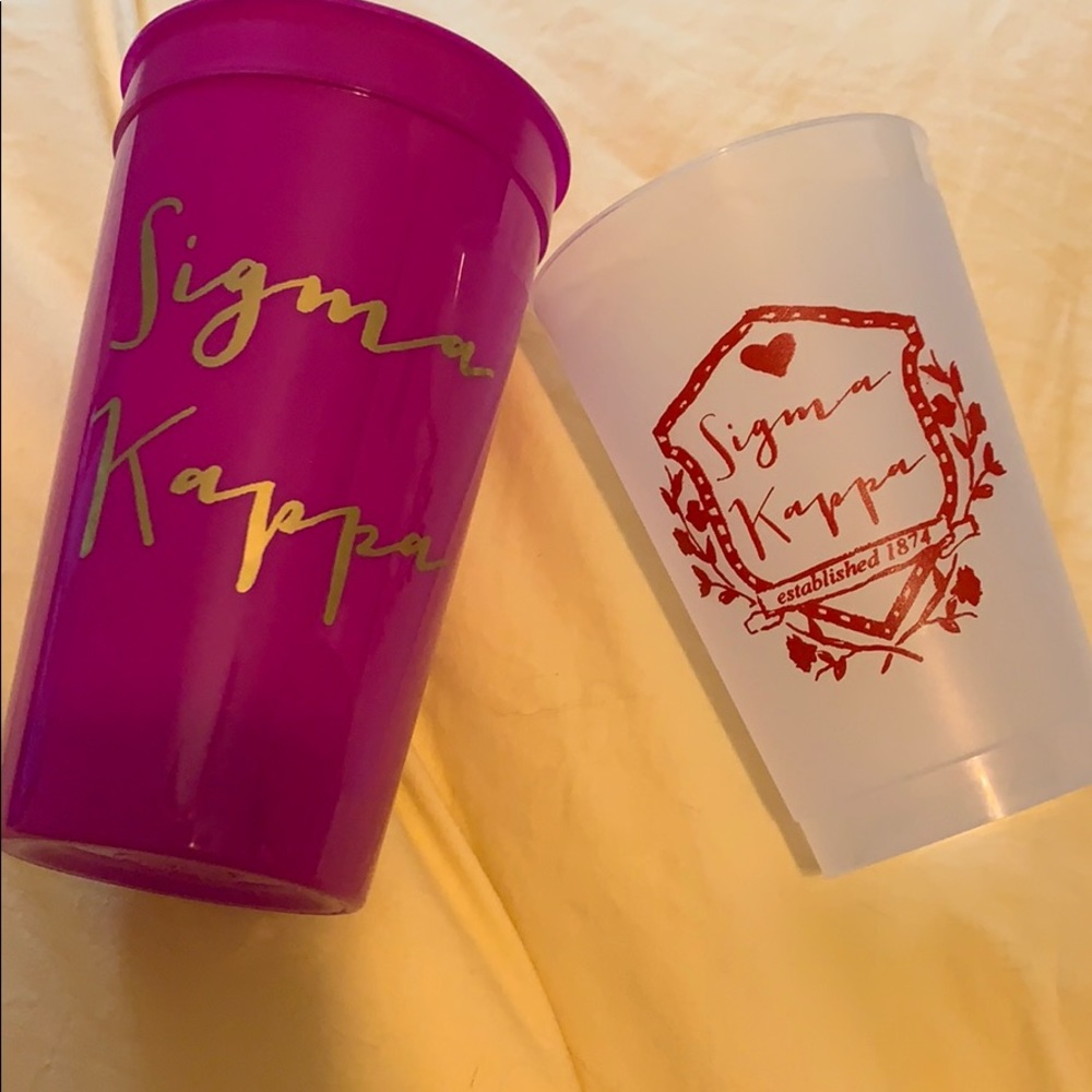 UNUSED Sigma Kappa Drinking cups!